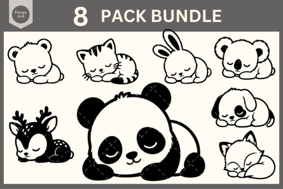 Download Sleeping Baby Animals SVG, Cute Baby SVG - Baby Collection
