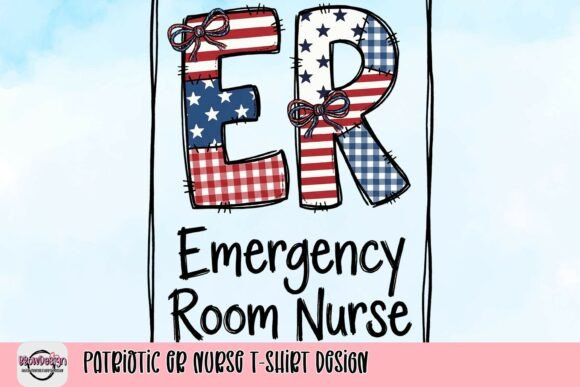 Download Patriotic ER Nurse T-Shirt Design - Design Collection