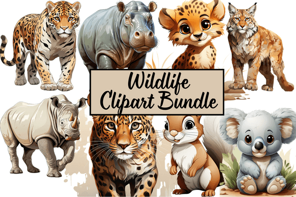 Download Wildlife Clipart Bundle - Wildlife clipart bundle Collection