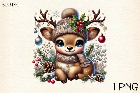 Download Christmas Baby Reindeer PNG Clipart - Baby Collection