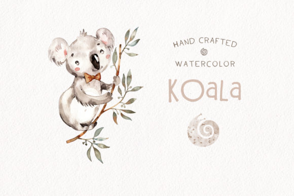 Download Koala Png Watercolor Little Baby Clipart - Baby Collection