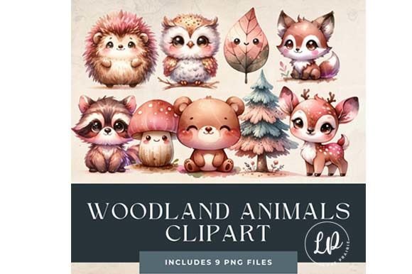 Download Baby Woodland Animal Clipart PNG - Baby Collection
