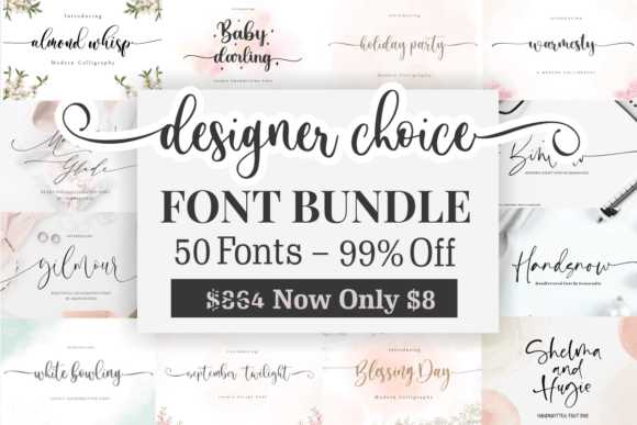 Download Designer Choice - Font Bundle - Design Collection
