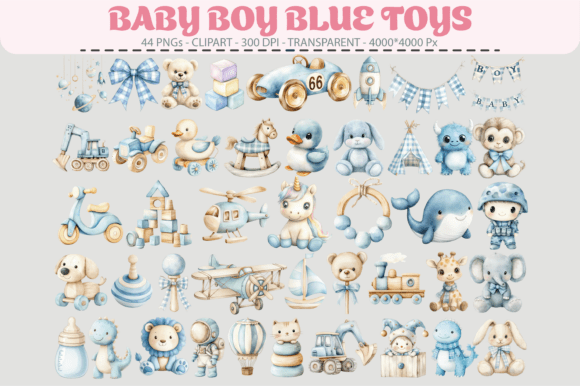 Download Baby Boy Blue Toys Clipart – 44 PNGs - Baby Collection
