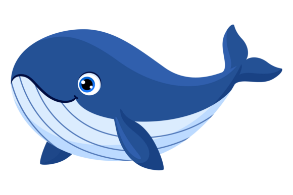 Download Blue Whale Baby Animal. Cartoon Kid Char - Baby Collection