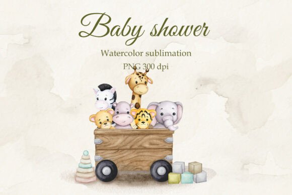 Download Baby Shower. Boho Baby. Safari Animals. - Safari animal Collection