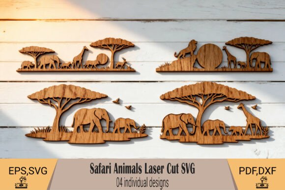 Download Safari Animals Laser Cut SVG - Safari animal Collection
