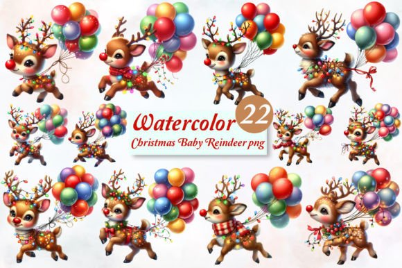 Download Christmas Baby Reindeer PNG Bundle - Baby Collection