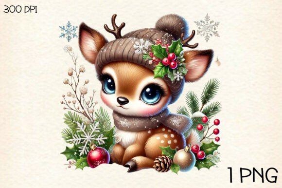 Download Christmas Baby Reindeer PNG Clipart - Baby Collection