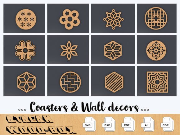 Download Drink Coaster Designs Cutting Files 175 - Design Collection