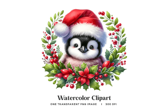 Download Penguin Wreath Clipart PNG Baby Penguin - Baby Collection
