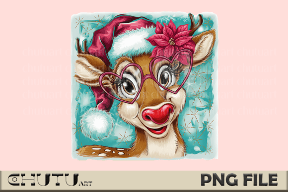 Download Reindeer Girl PNG - Sparkle Xmas Art - Reindeer Collection