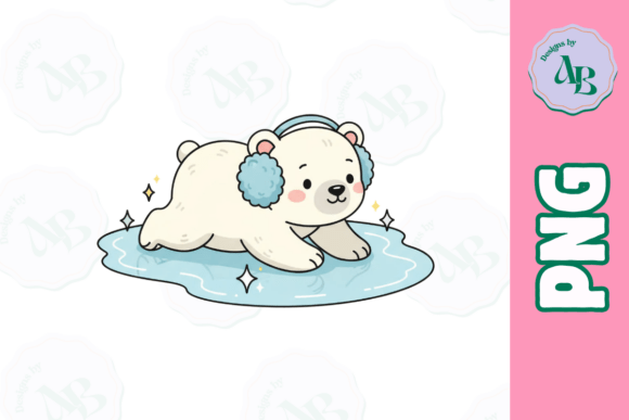 Download Cute Winter Baby Polar Bear PNG - Baby Collection