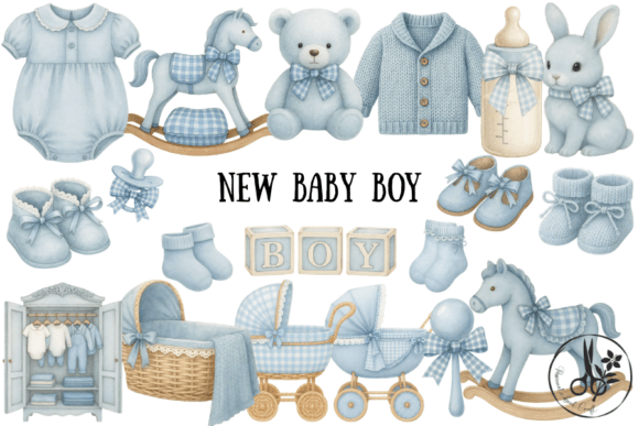 Download Baby Boy Bundle - Png &amp; Pdf Clipart - Baby Collection