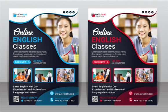 Download Learn English Language Flyer Design - Design Collection