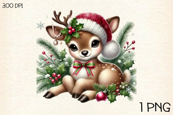Download Christmas Baby Reindeer PNG Clipart - Baby Collection