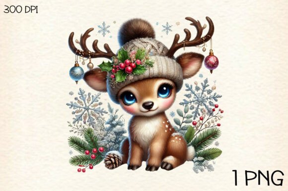 Download Christmas Baby Reindeer PNG Clipart - Baby Collection