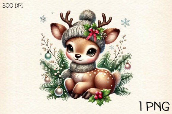 Download Christmas Baby Reindeer PNG Clipart - Baby Collection