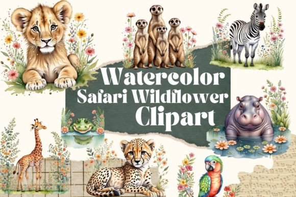 Download Cute Safari Animals Clipart - Safari animal Collection