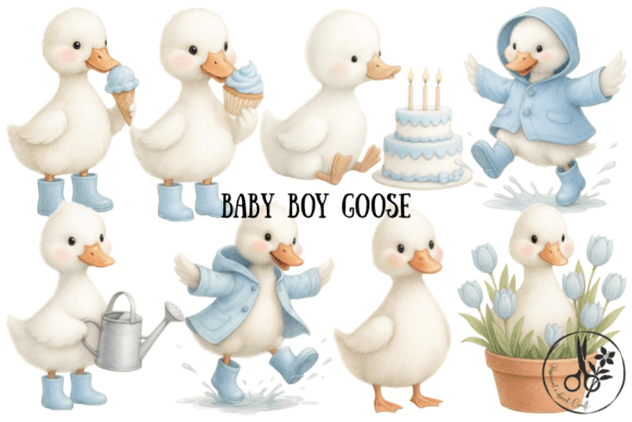 Download Baby Boy Goose - Png &amp; Pdf Clipart - Baby Collection