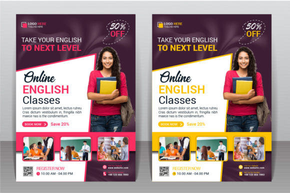 Download Learn English Language Flyer Design - Design Collection