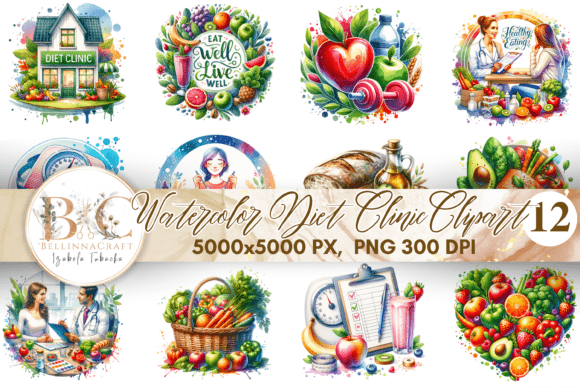 Download Watercolor Diet Clinic Clipart Clipart - Premium Resources