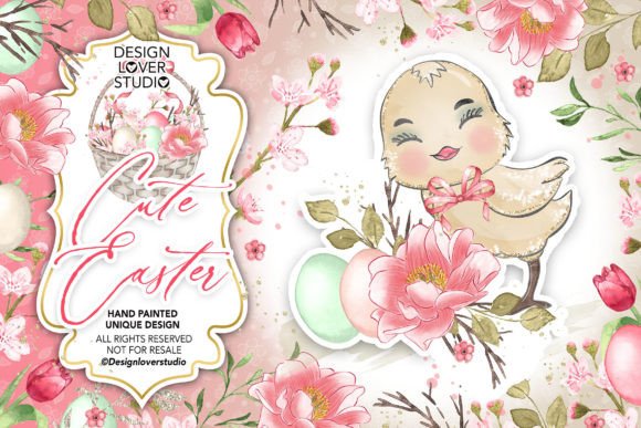 Download Cute Chicken Happy Easter Design - Design Collection