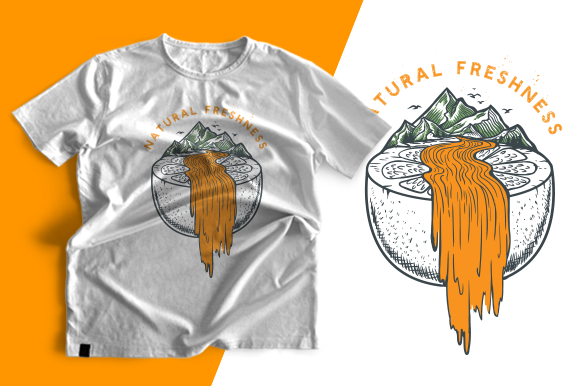 Download T-shirt Design - Natural Freshness - Design Collection
