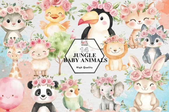 Download Jungle Baby Animals PNG - Baby Collection